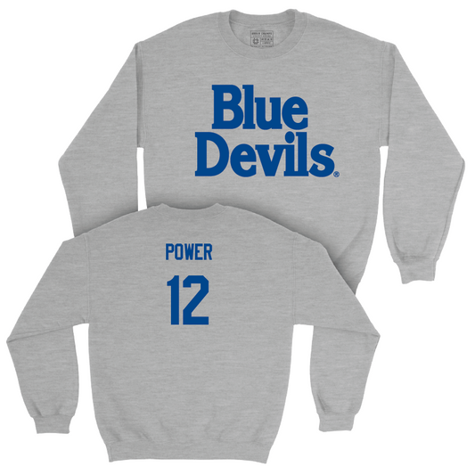 Sport Grey Men's Basketball Blue Devils Crew - TJ Power