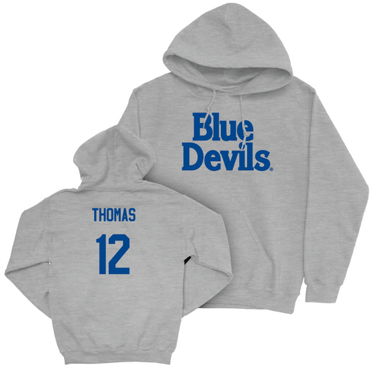 Sport Grey Women's Basketball Blue Devils Hoodie - Delaney Thomas