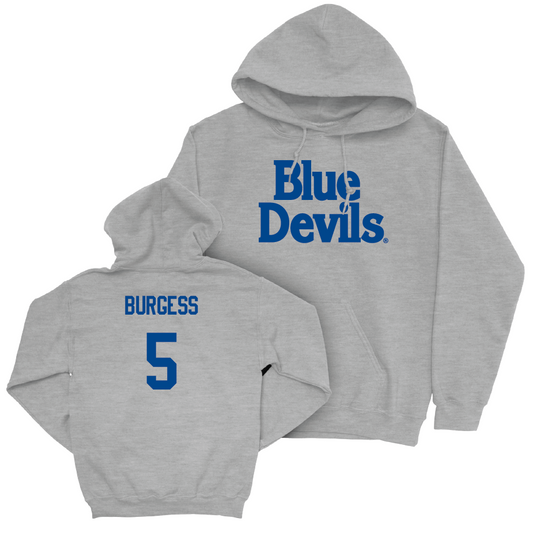Sport Grey Men's Soccer Blue Devils Hoodie - Amiah Burgess