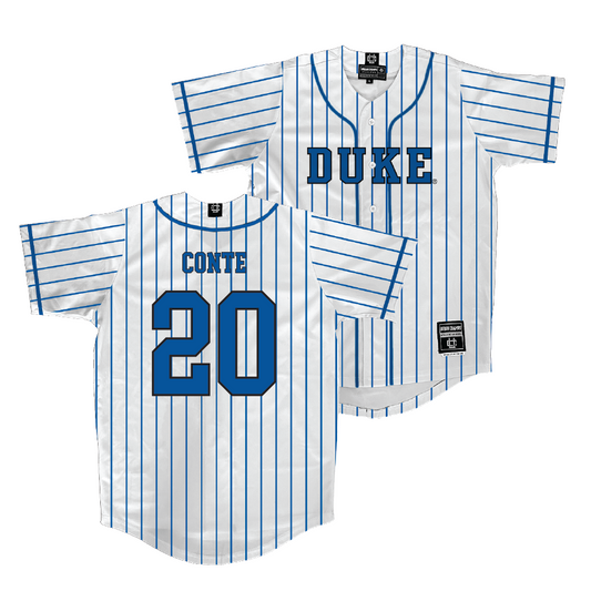 Duke Baseball White Jersey - Nick Conte | #20