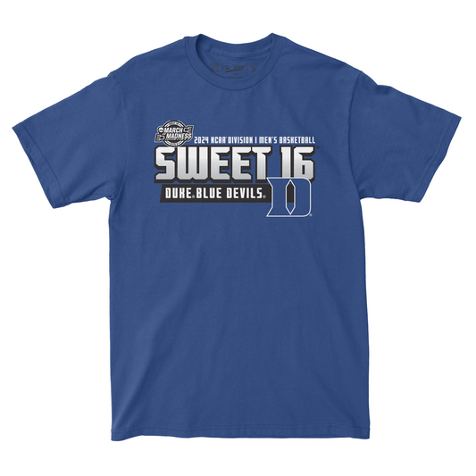 Duke MBB 2024 Sweet Sixteen T-shirt by Retro Brand