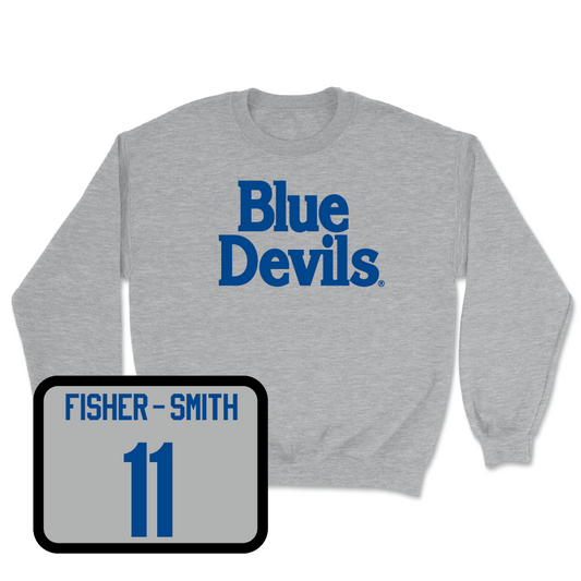 Sport Grey Football Blue Devils Crew - Isaiah Fisher-Smith