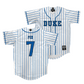 Duke Baseball White Jersey - Luke Fox | #7