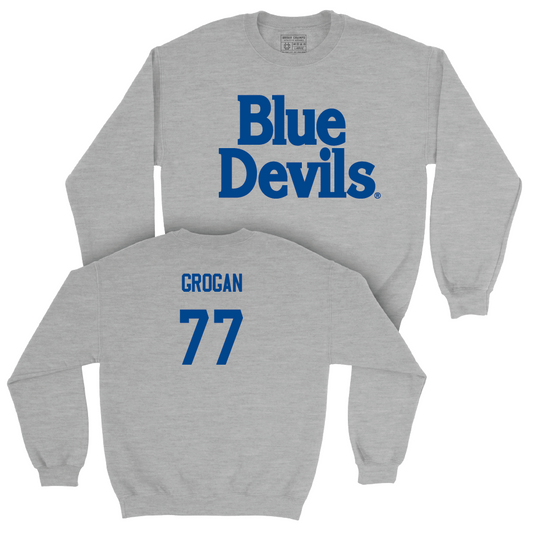Sport Grey Men's Lacrosse Blue Devils Crew  - Michael Grogan