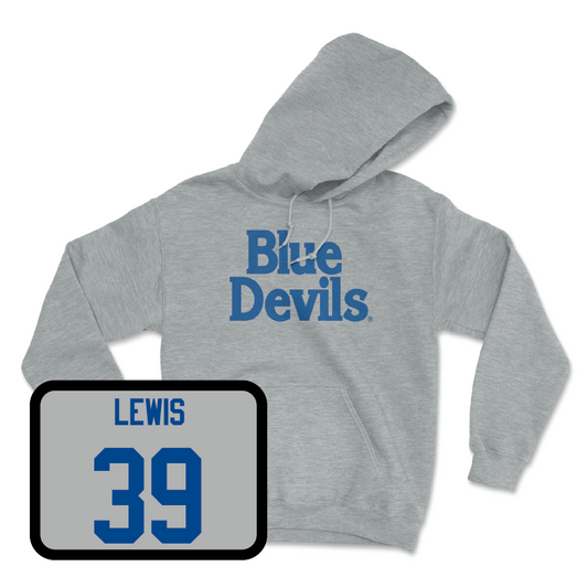 Sport Grey Football Blue Devils Hoodie - Jeremiah Lewis