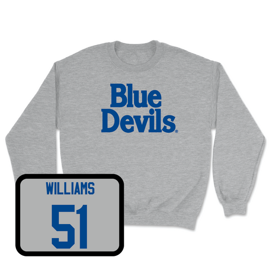 Sport Grey Men's Lacrosse Blue Devils Crew - Dyson Williams